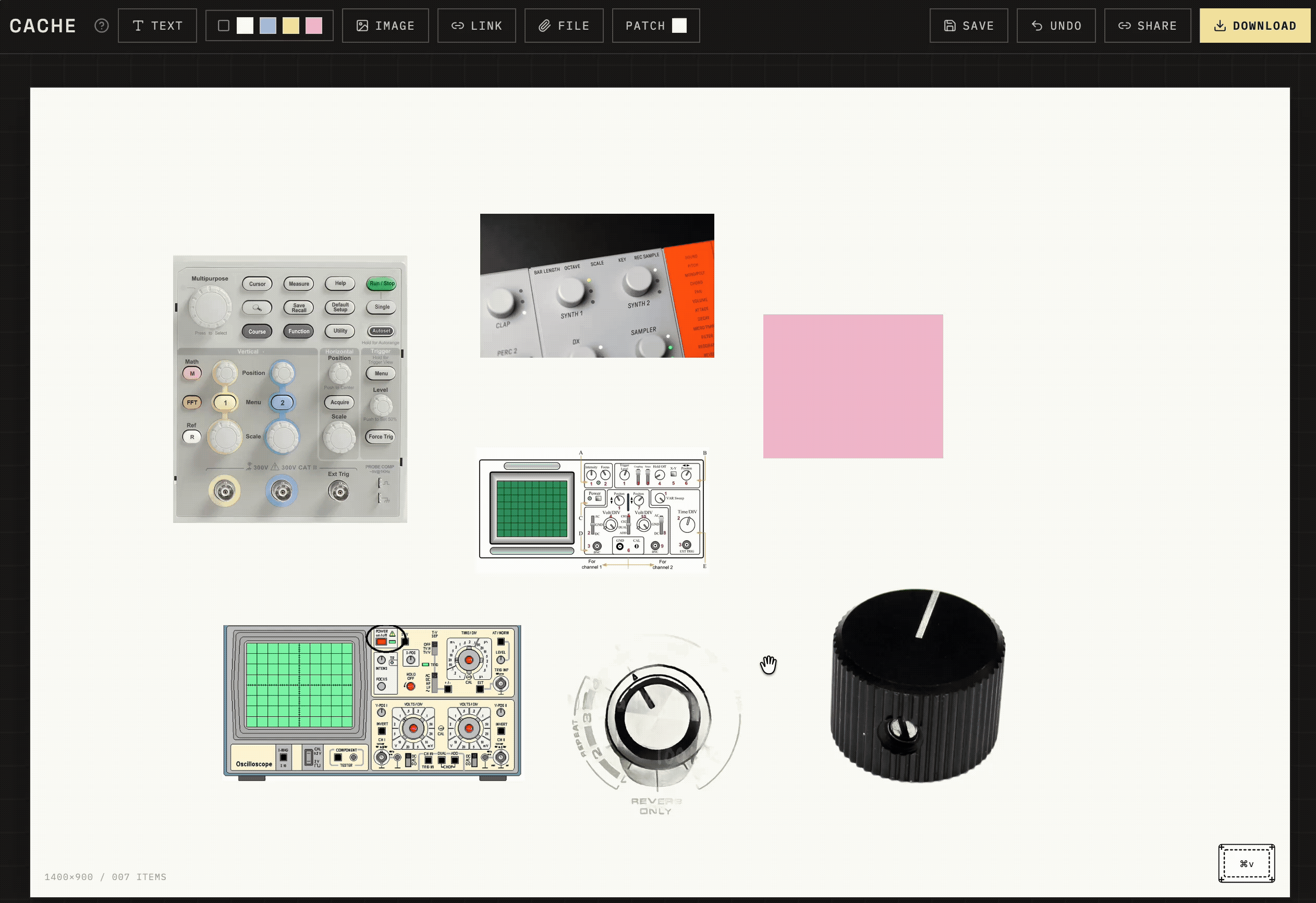 screenshot: the actual moodboard patch, exported from cache